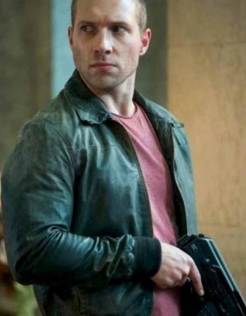 A Good Day To Die Hard 5 Jai Courtney Black Leather Jacket