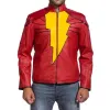 Captain Marvel Shazam Leather Jacket Captain Marvel Shazam Leather Jacket