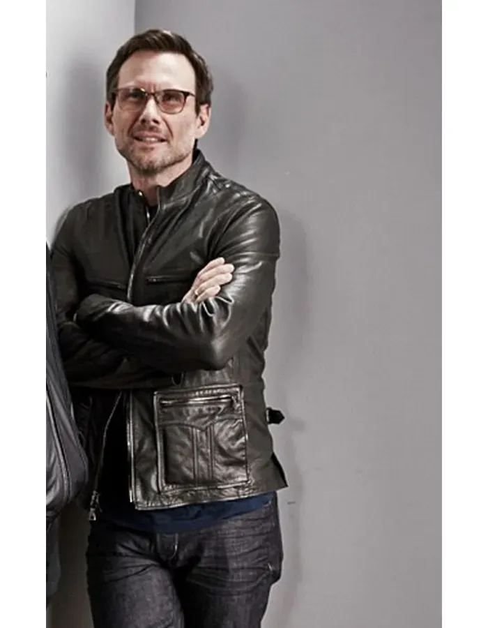 Christian Slater Mr Robot Leather Jacket