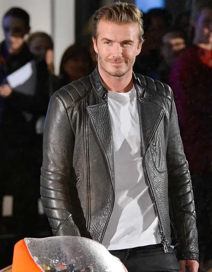 David Beckham Motorcycle Leather Jacket