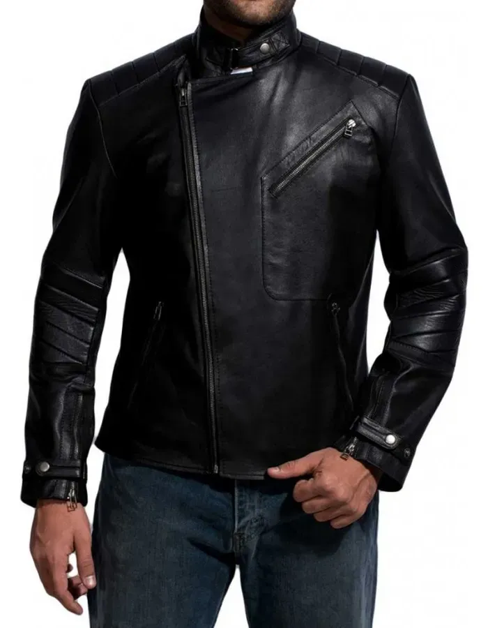 David Beckham Motorcycle Leather Jacket