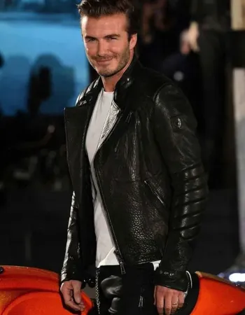 David Beckham Motorcycle Leather Jacket