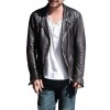 Aaron Paul Black Biker Quilted Leather Jacket