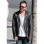 Aaron Paul Black Biker Quilted Leather Jacket
