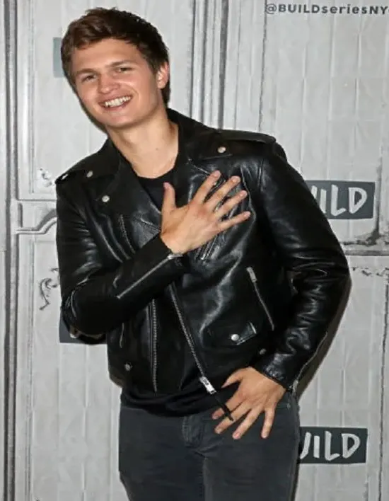 Ansel Elgort Black Baby Driver Motorcycle Leather Jacket Ansel Elgort Black Baby Driver Motorcycle Leather Jacket