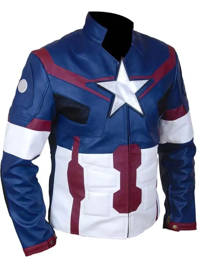 Captain America First Avenger Chris Evans Costume Jacket Captain America First Avenger Chris Evans Costume Jacket