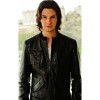 Ben Barnes Bomber Black Leather Jacket
