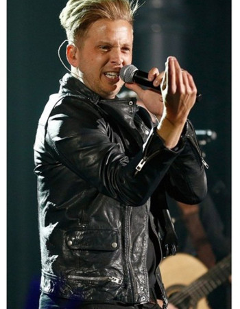 Billboard Ryan Tedder Black Leather Jacket