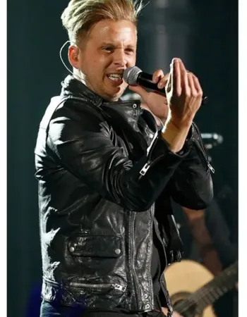Billboard Ryan Tedder Black Leather Jacket
