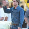 Once Upon a Time in Hollywood Brad Pitt Cliff Booth Blue Denim Jacket