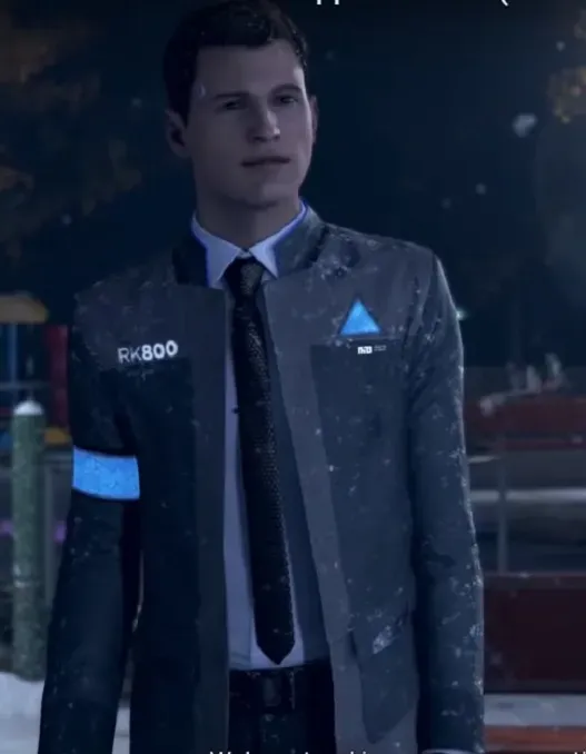 Detroit Become Human Android RK800 Connor Leather Costume Jacket Detroit Become Human Android RK800 Connor Leather Costume Jacket