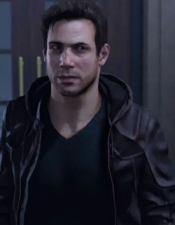 Detroit Become Human Gavin Reed Brown Leather Hooded Jacket Detroit Become Human Gavin Reed Brown Leather Hooded Jacket