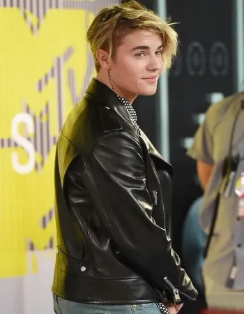 Justin Bieber Motorcycle Brando Biker Leather Jacket Justin Bieber Motorcycle Brando Biker Leather Jacket