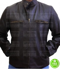 Rescue Me Tommy Gavin Brown Leather Jacket