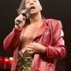 WWE Shinsuke Nakamura Red Leather Jacket WWE Shinsuke Nakamura Red Leather Jacket