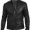Men's Slim Fit Biker Hunt Black Leather Jacket