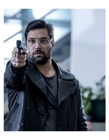 Beta Test Manu Bennett (Creed) Black Leather Jacket