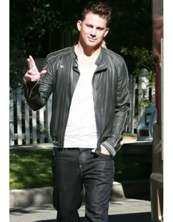 Channing Tatum Biker Style Leather Jacket