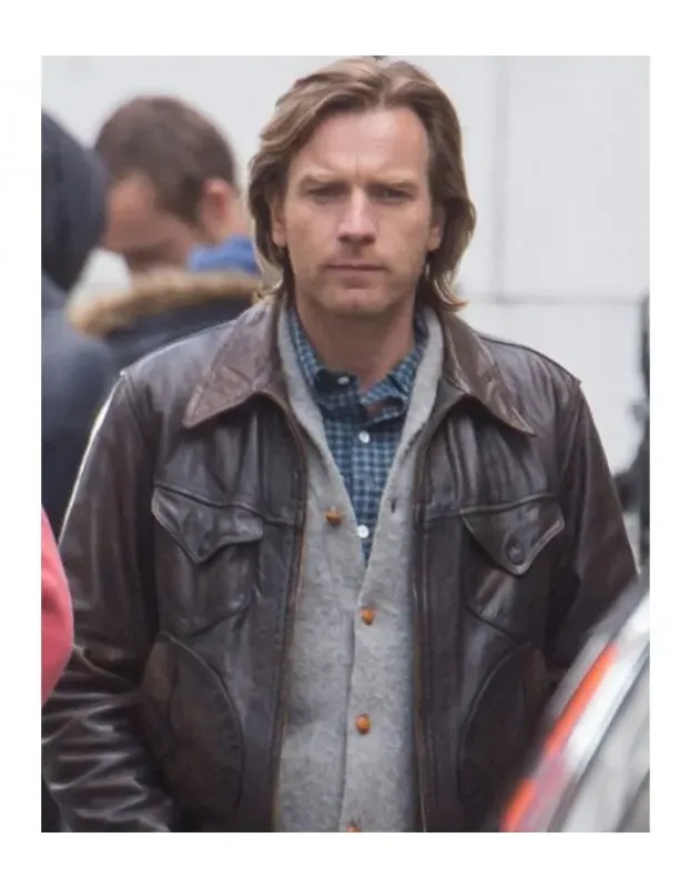 Our Kind of Traitor Ewan McGregor Brown Leather Jacket Our Kind of Traitor Ewan McGregor Brown Leather Jacket