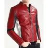 Freddie Mercury Bohemian Rhapsody Red Leather Jacket