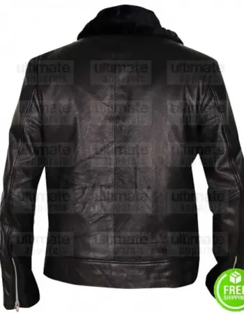 24 LEGACY ASHLEY THOMAS (ISAAC CARTER) FUR COLLAR LEATHER JACKET 24 LEGACY ASHLEY THOMAS (ISAAC CARTER) FUR COLLAR LEATHER JACKET