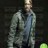 24 LEGACY COREY HAWKINS (ERIC CARTER) GREEN COTTON JACKET