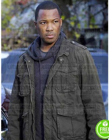 24 LEGACY COREY HAWKINS (ERIC CARTER) GREEN COTTON JACKET