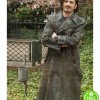 A PERFECT DAY FEDJA STUKAN (DAMIR) DISTRESSED LEATHER COAT