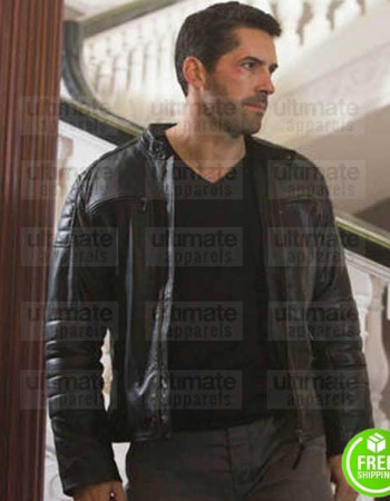 ACCIDENT MAN SCOTT ADKINS (MIKE FALLON) LEATHER JACKET