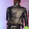 ADAM LAMBERT CONCERT 2018 BLACK BIKER LEATHER JACKET ADAM LAMBERT CONCERT 2018 BLACK BIKER LEATHER JACKET