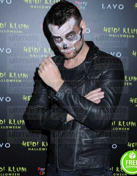 ADAM LAMBERT HALLOWEEN PARTY BLACK BIKER LEATHER JACKET ADAM LAMBERT HALLOWEEN PARTY BLACK BIKER LEATHER JACKET