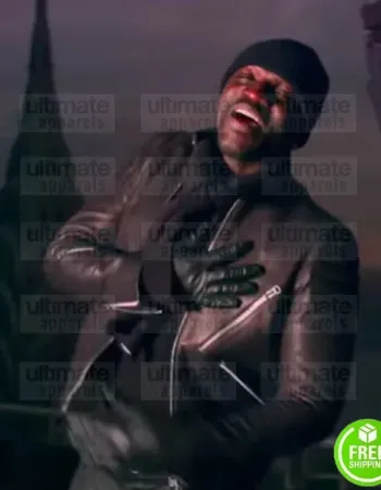 AKON LONELY ISLAND BLACK LEATHER JACKET