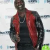 AKON RED AND BLACK LEATHER JACKET