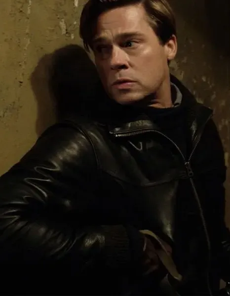 ALLIED BRAD PITT (MAX VATAN) BLACK JACKET ALLIED BRAD PITT (MAX VATAN) BLACK JACKET