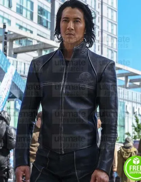 ALTERED CARBON WILL YUN LEE (STRONGHOLD KOVACS) BLACK LEATHER JACKET