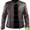 CAFE RACER WITH AMERICAN FLAG BROWN LEATHER JACKET