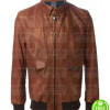 AMERICAN HORROR STORY WES BENTLY (JOHN LOWE) BOMBER LEATHER JACKET AMERICAN HORROR STORY WES BENTLY (JOHN LOWE) BOMBER LEATHER JACKET