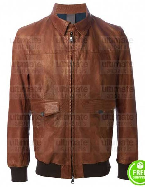 AMERICAN HORROR STORY WES BENTLY (JOHN LOWE) BOMBER LEATHER JACKET AMERICAN HORROR STORY WES BENTLY (JOHN LOWE) BOMBER LEATHER JACKET