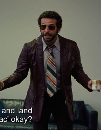 AMERICAN HUSTLE BRADLEY COOPER (RICHIE DIMASO) LEATHER JACKET