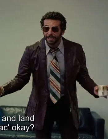 AMERICAN HUSTLE BRADLEY COOPER (RICHIE DIMASO) LEATHER JACKET