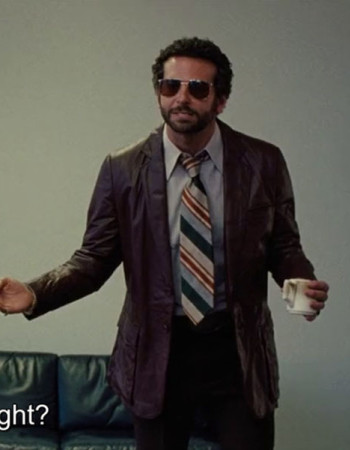 AMERICAN HUSTLE BRADLEY COOPER (RICHIE DIMASO) LEATHER JACKET