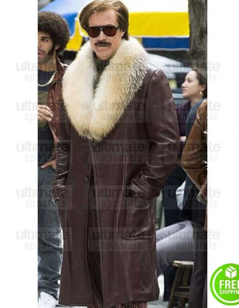 ANCHORMAN 2 THE LEGEND CONTINUES WILL FERRELL RON BURGUNDY TRENCH COAT ANCHORMAN 2 THE LEGEND CONTINUES WILL FERRELL RON BURGUNDY TRENCH COAT