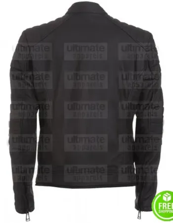 ARROW JOHN BARROWMAN (MALCOLM MERLYN) BLACK LEATHER JACKET ARROW JOHN BARROWMAN (MALCOLM MERLYN) BLACK LEATHER JACKET