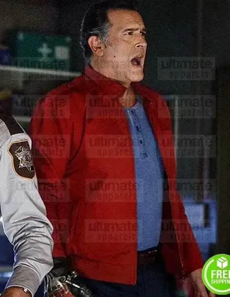 ASH VS EVIL DEAD BRUCE CAMPBELL (ASHLEY WILLIAMS) RED COTTON JACKET