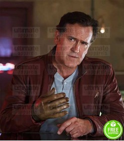 ASH VS EVIL DEAD BRUCE CAMPBELL (ASHLEY WILLIAMS) BROWN LEATHER JACKET