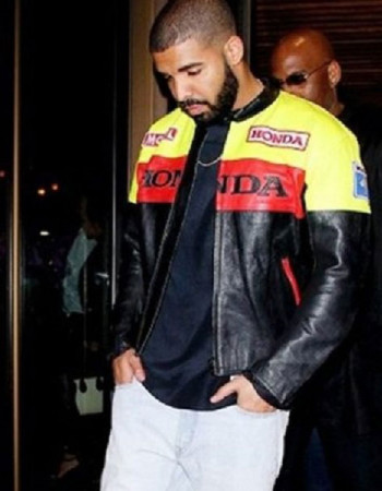 AUBREY DRAKE GRAHAM HONDA MOTORCYCLE LEATHER JACKET AUBREY DRAKE GRAHAM HONDA MOTORCYCLE LEATHER JACKET