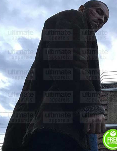 AVENGEMENT SCOTT ADKINS (CAIN BURGESS) BROWN SUEDE LEATHER COAT