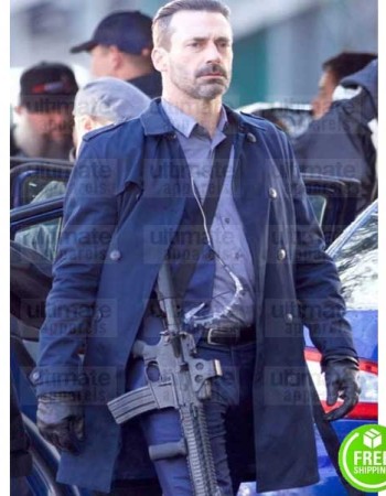BABY DRIVER JON HAMM (BUDDY) BLUE COTTON COAT BABY DRIVER JON HAMM (BUDDY) BLUE COTTON COAT