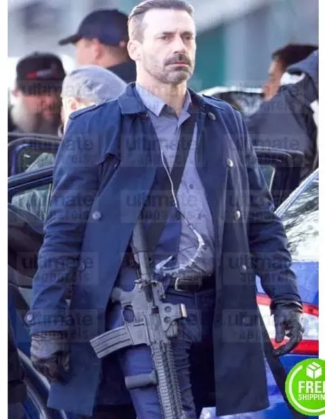 BABY DRIVER JON HAMM (BUDDY) BLUE COTTON COAT BABY DRIVER JON HAMM (BUDDY) BLUE COTTON COAT