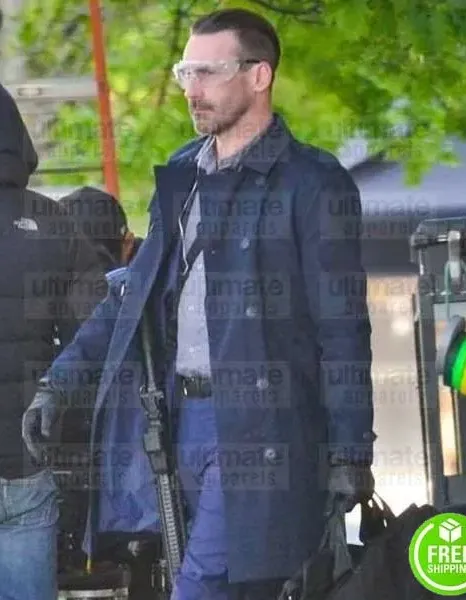 BABY DRIVER JON HAMM (BUDDY) BLUE COTTON COAT BABY DRIVER JON HAMM (BUDDY) BLUE COTTON COAT